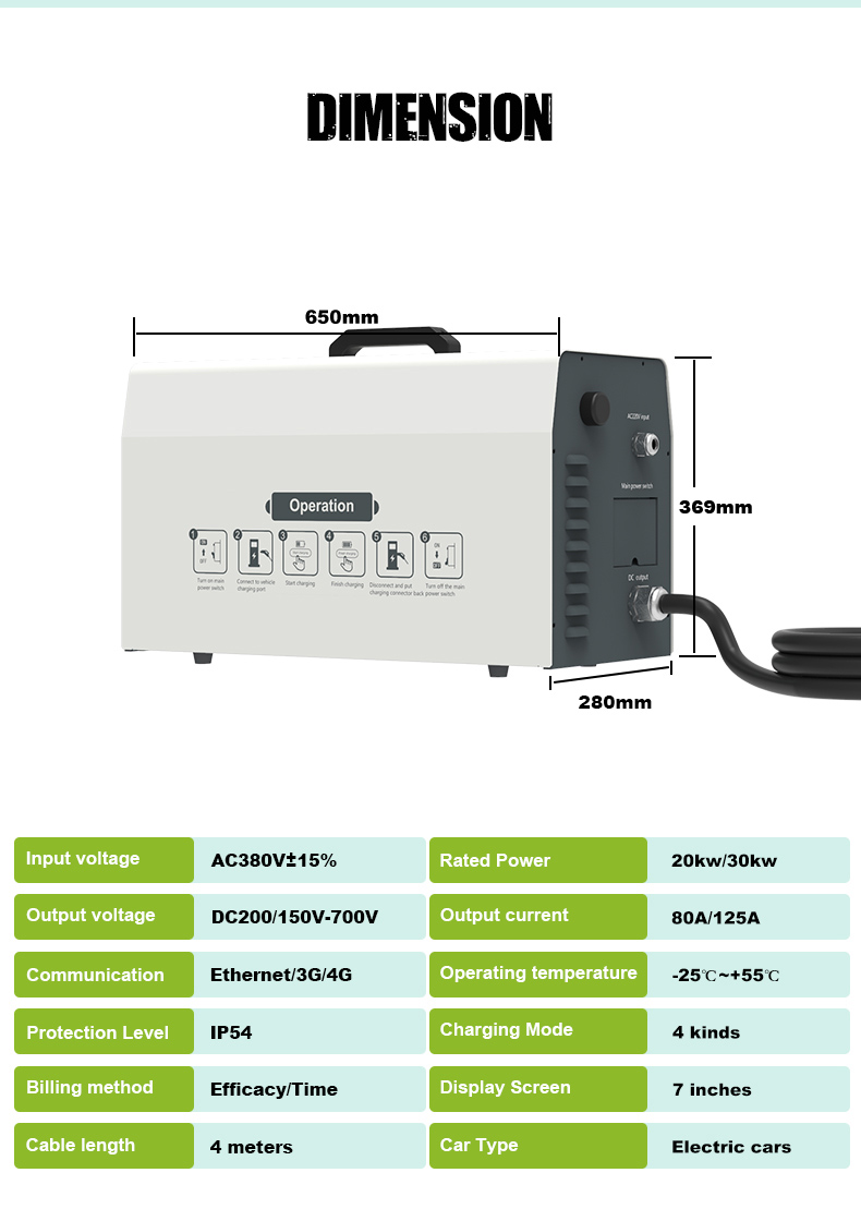 Mobile Ev Charging Station CCS Chademo Gbt 20kw/30kw Ocpp Controller IP54  Portable Ev Charger Dc - AliExpress