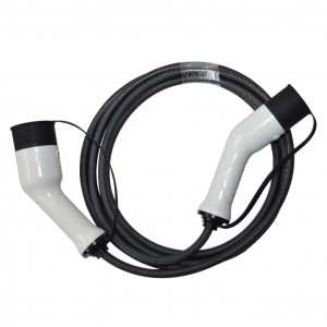 Высококачественный белый цвет IEC 62196, тип 2-тип 2 CE TUV, однофазный зарядный кабель 7 кВт 32A EV