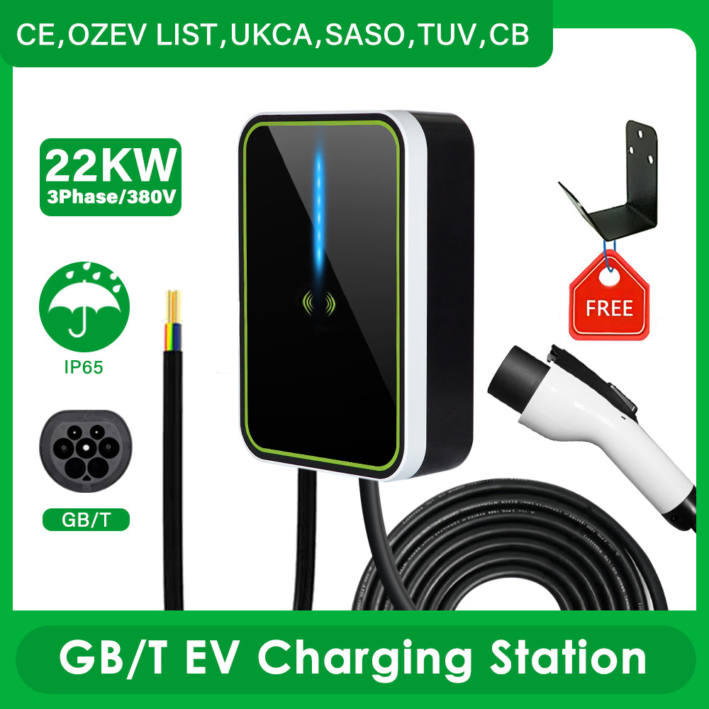 3 Phase 16Amp 11KW EV Charger Station EVSE Wallbox RFID Card with