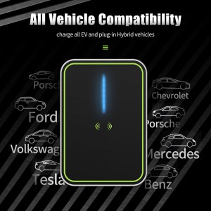 32A EV Charging Station 7KW 1 Phase EVSE Wallbox IEC62196 Type2 Socket Electric Vehicle Car Charger with RFID Card APP EV Home Charger