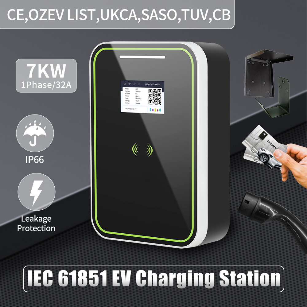 Manufacturer for Electric Vehicle Charging Station - HENGYI EV Charger IEC62196-2 Plug Type2 Cable 32A Wallbox 7KW 1 Phase Charging Station for Electric Car – Hengyi