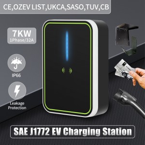 32A Type1 EV Charger Station 7KW Car Charging Pile AC220V SAE J1772 Fast Charger Electric Car Charger for Adults EV Cars EV6