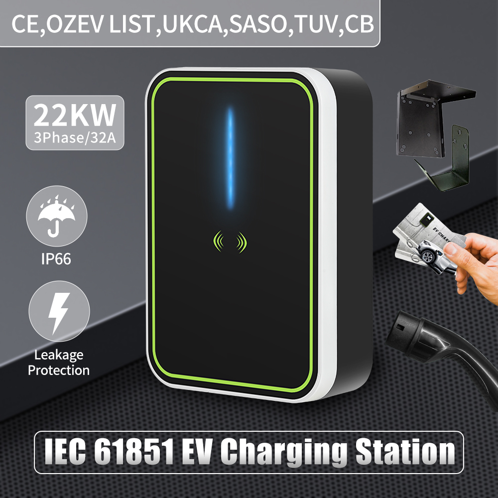 Cheap price Wallbox Type 1 - EV Charger EVSE Wallbox Electric Vehicle Charging Station with Type 2 Socket 32A 3Phase IEC 62196-2 for Audi BMW Mercedes-Benz – Hengyi