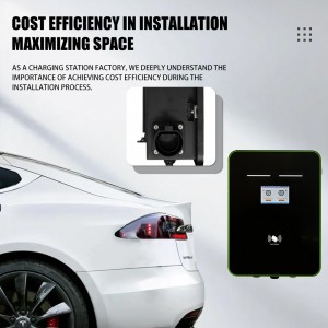 TYPE2 7kw+7kw Ac Ev Charger Ocpp Charging Stations Electric Car Charger dual gun socket