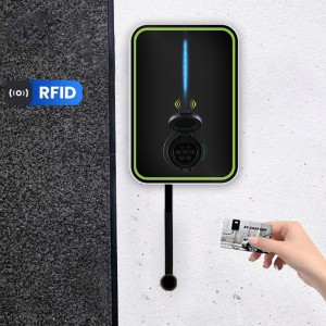 APP BlueTooth WIFI RFID A+6 leakage protection 5M Cable Type 2 Charging Station AC 22KW Home EV Charger