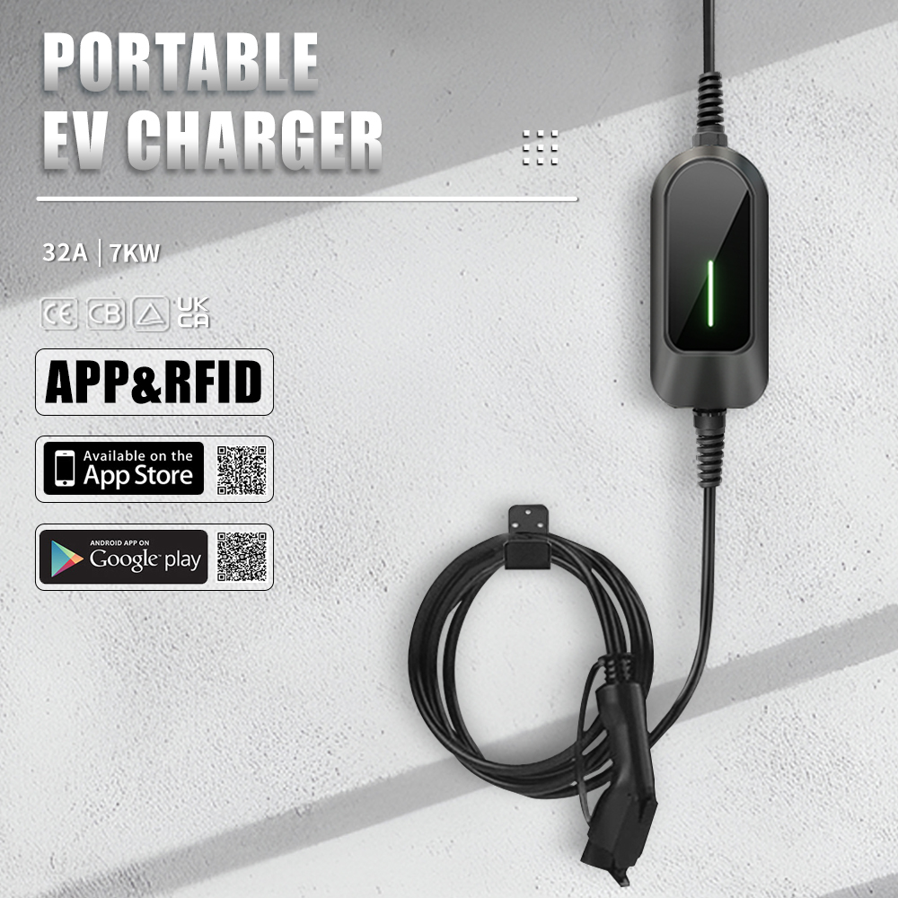 Leading Manufacturer for Portable Evse - Electric Car Charger 32 amp 1 Phase gbt Portable EV Charging CEE Plug Home Charger 5M Cable – Hengyi